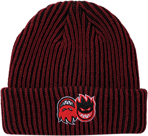 Spitfire Wheels Beanie Eternal Fill Cuff Dark Red/Black Red OSFA