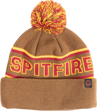 Spitfire Wheels Beanie Classic 87 Fill Pom Tan OSFA