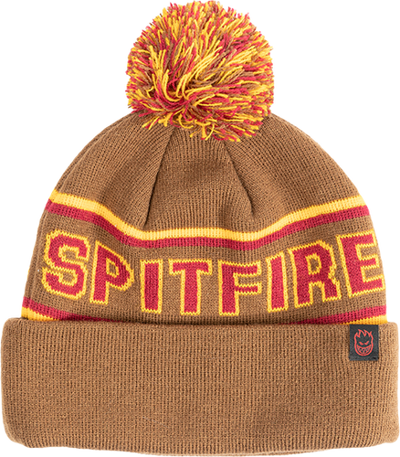 Spitfire Wheels Beanie Classic 87 Fill Pom Tan OSFA