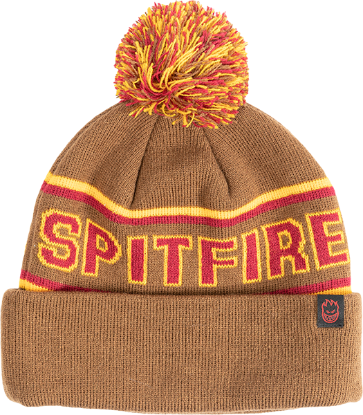 Spitfire Wheels Beanie Classic 87 Fill Pom Tan OSFA