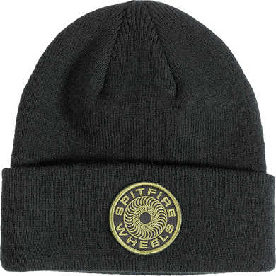 Spitfire Wheels Beanie Classic 87 Swirl Patch Black Olive