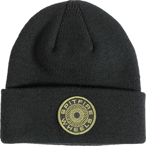 Spitfire Wheels Beanie Classic 87 Swirl Patch Black Olive