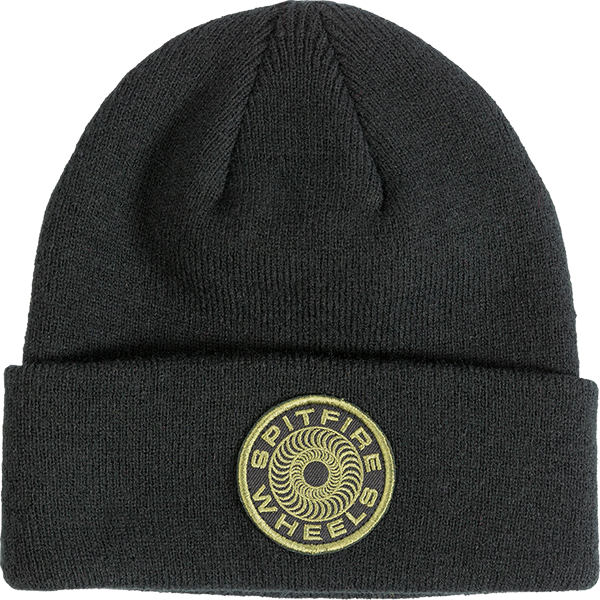 Spitfire Wheels Beanie Classic 87 Swirl Patch Black Olive