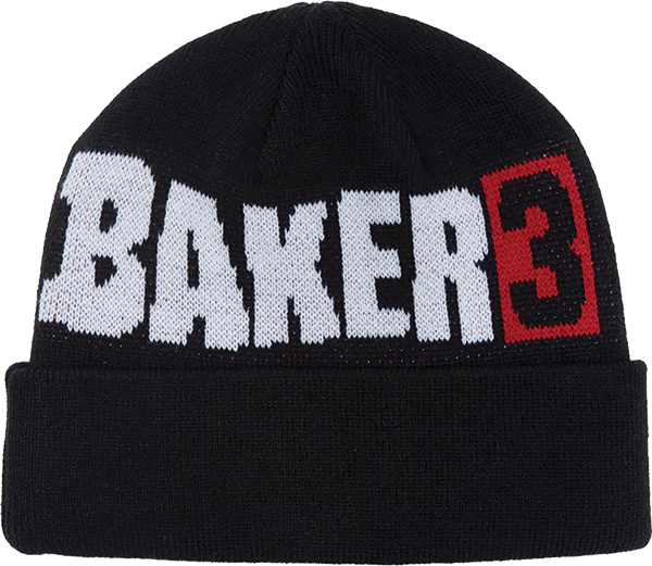 Baker Skateboards Baker 3 Beanie Black OSFA