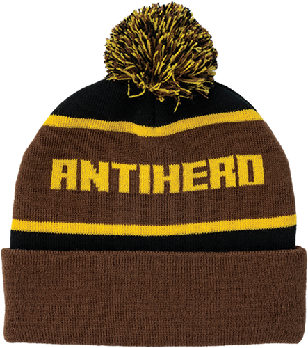 Anti Hero Ice Cold Pom Beanie Brown OSFA