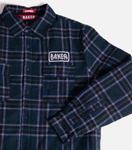 Load image into Gallery viewer, Baker Crust Flannel Jacket Blue Plaid
