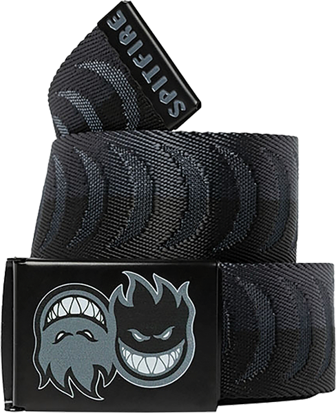 Spitfire Eternal Crescent Jaquard Web Belt Charcoal/Black