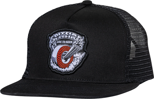 Spitfire Wheels Hat Burnout Snapback Black/White/Red