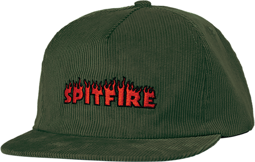 Spitfire Wheels Hat Demonseed Script Snapback Green