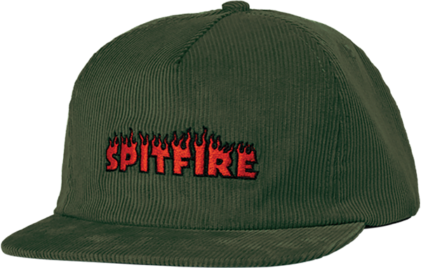 Spitfire Wheels Hat Demonseed Script Snapback Green