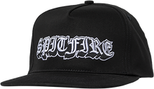 Load image into Gallery viewer, Spitfire Wheels Hat Old E Drop Snapback Black/White