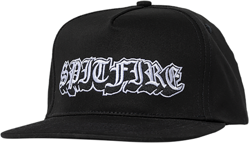 Spitfire Wheels Hat Old E Drop Snapback Black/White