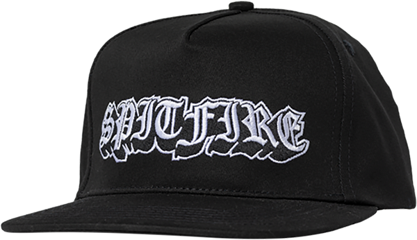 Spitfire Wheels Hat Old E Drop Snapback Black/White