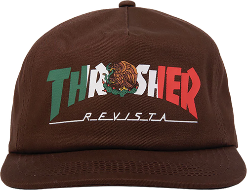 Thrasher Mexico Revista Snapback Brown