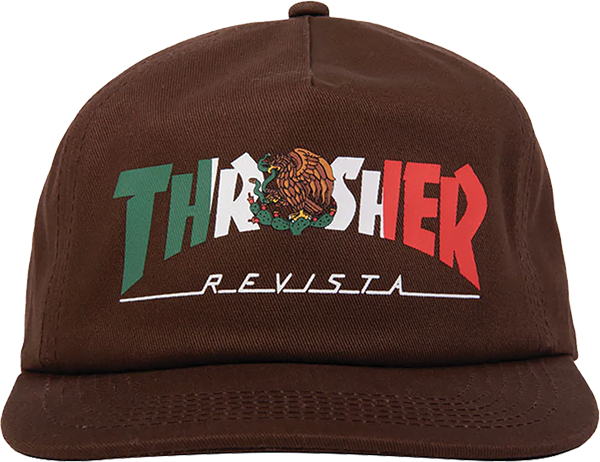 Thrasher Mexico Revista Snapback Brown