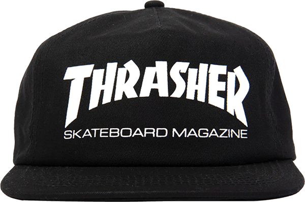Thrasher Skate Mag Snapback Hat Black