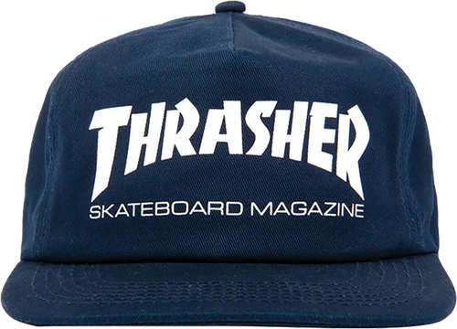 Thrasher Skate Mag Snapback Hat Navy