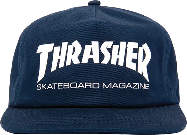 Thrasher Skate Mag Snapback Hat Navy