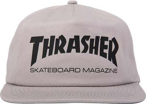 Thrasher Skate Mag Snapback Hat Grey
