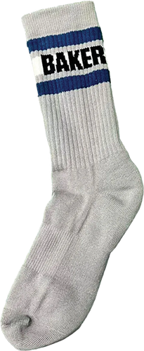 Baker Skateboards Bakersfield Heather Grey Crew Socks - OSFA