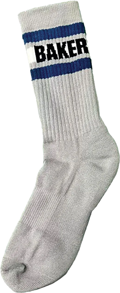 Baker Skateboards Bakersfield Heather Grey Crew Socks - OSFA