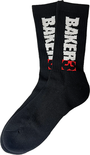 Baker Skateboards Baker 3 Crew Socks Black OSFA