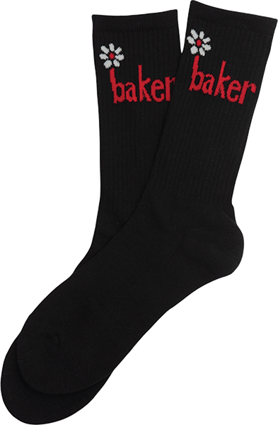 Baker Skateboards Daisy Socks Black OSFA
