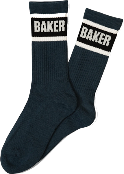 Baker Skateboards Socks Stripe Navy OSFA