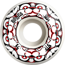 Load image into Gallery viewer, Bones Wheels STF V4 Dog Night White / Red Skateboard Wheels - 53mm 103a (Set of 4)