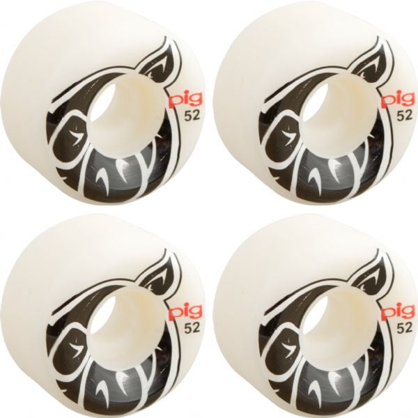 Pig Wheels Pig Head Natural Skateboard Wheels 101a (Set of 4)