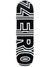 Load image into Gallery viewer, Zero Skateboards Bold Deck Black/White