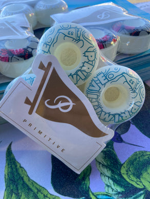 Primitive Skate Map Skateboard Wheels 52mm