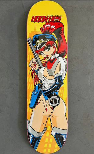 Hook Ups Skateboards Deck Super Cop Girl - 8.25 X 32.25