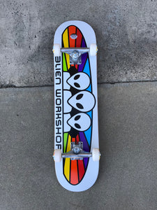 Alien Workshop Spectrum White Skateboard Complete 7.75’’