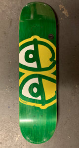 Krooked Team Eyes 8.06" Skateboard Deck Green
